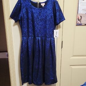 LuLaRoe Shimmering Royal Blue Dress